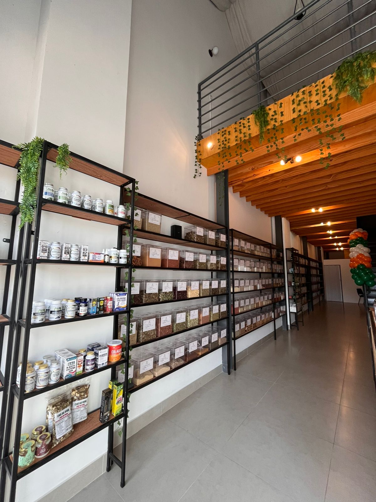 Interior da loja Nutra